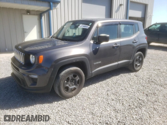 2020 Jeep Renegade Jeepster with VIN ZACNJBAB2LPL47422, listed as a Copart auction lot 53152315 with 24,682 mi miles and Salvage title. Bid and sale history available at DreamBid. Image 1.