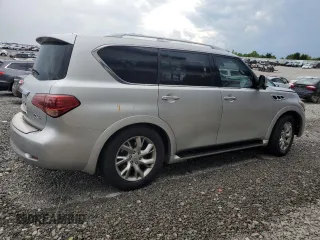 2011 Infiniti QX56 8-passenger with VIN JN8AZ2NC9B9301975, listed as a Copart auction lot 62284234 with 194,441 mi miles and Salvage Title. Bid and sale history available at carsss.com. Image 3.