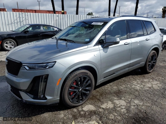2023 Cadillac XT6 AWD Sport with VIN 1GYKPGRS2PZ217406, listed as a Copart auction lot 48989175 with 14,738 mi miles and Clean Title. Bid and sale history available at carsss.com. Image 1.