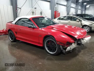 1996 Ford Mustang GT with VIN 1FALP45X8TF172161, listed as a Copart auction lot 60905325 with 91,517 mi miles and Salvage title. Bid and sale history available at DreamBid. Image 4.