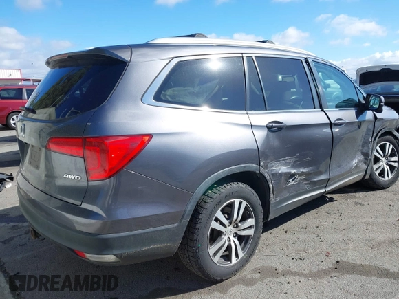 2017 Honda Pilot EX-L with VIN 5FNYF6H57HB021350, listed as a IAAI auction lot 41673635 with 101,980 mi miles and . Bid and sale history available at DreamBid. Image 4.