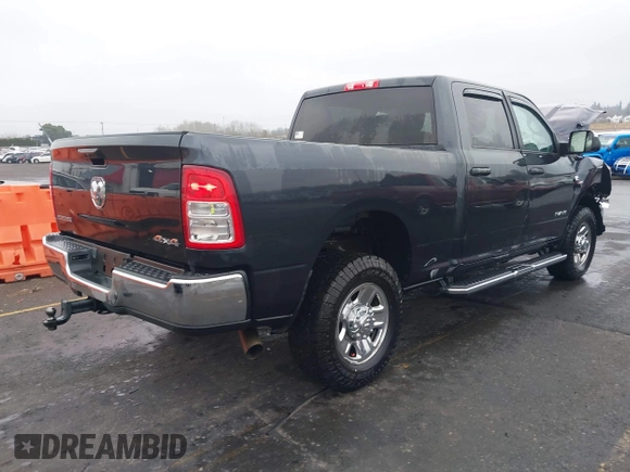2022 Ram 2500 Big Horn with VIN 3C6UR5DL9NG104389, listed as a IAAI auction lot 41298402 with 62,525 mi miles. Bid and sale history available at carsss.com. Image 4.