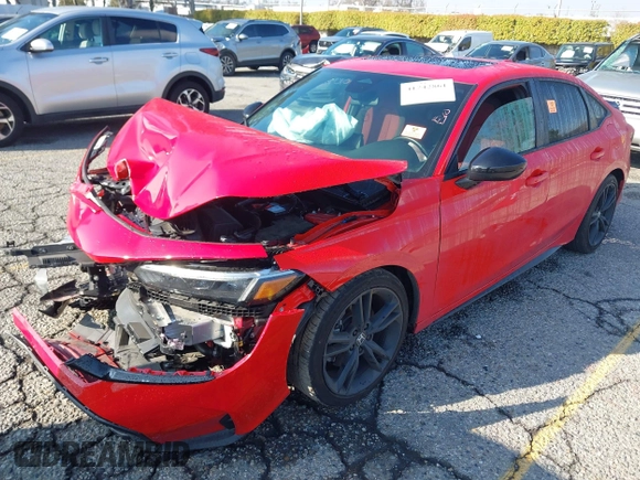 2025 Honda Civic Si with VIN 2HGFE1E55SH470272, listed as a IAAI auction lot 41742861 with 16,942 mi miles and . Bid and sale history available at DreamBid. Image 18.