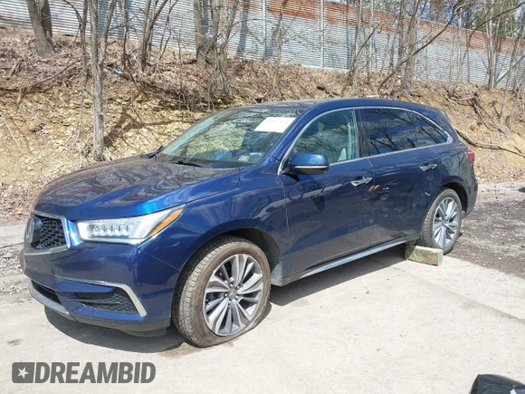 2018 Acura MDX Technology with VIN 5J8YD4H57JL005535, listed as a IAAI auction lot 42027222 with 91,082 mi miles and . Bid and sale history available at DreamBid. Image 18.