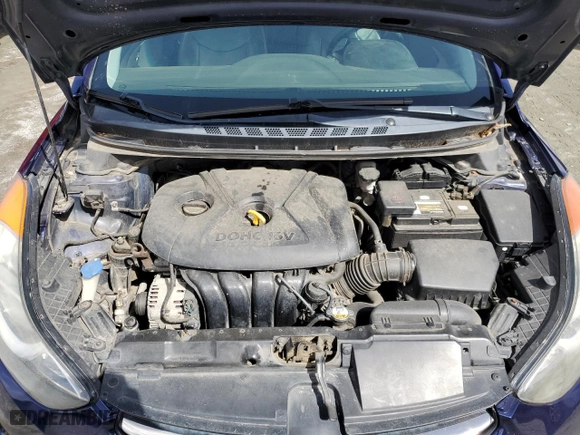 2013 Hyundai Elantra GLS with VIN 5NPDH4AE7DH288619, listed as a Copart auction lot 47264565 with 186,968 mi miles and Salvage Title. Bid and sale history available at carsss.com. Image 11.