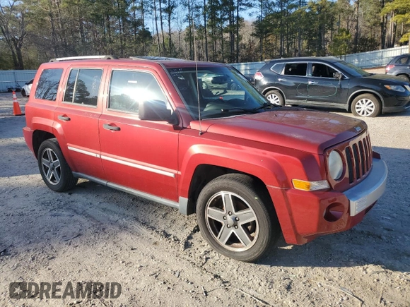 2009 Jeep Patriot Limited with VIN 1J4FT48B89D170220, listed as a Copart auction lot 44338455 with 194,154 mi miles and Salvage title. Bid and sale history available at DreamBid. Image 4.