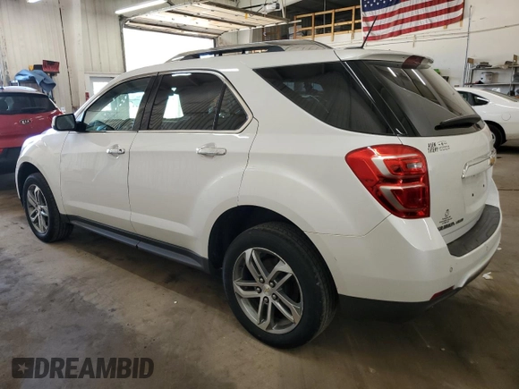 2017 Chevrolet Equinox Premier with VIN 2GNFLGE37H6211834, listed as a Copart auction lot 53741355 with 60,011 mi miles and Salvage Title. Bid and sale history available at carsss.com. Image 2.