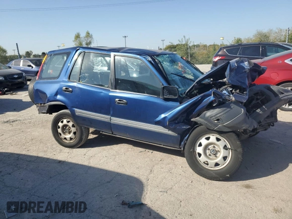 1997 Honda CR-V with VIN JHLRD1852VC072036, listed as a Copart auction lot 48295145 with 396,600 mi miles and Salvage Title. Bid and sale history available at carsss.com. Image 4.
