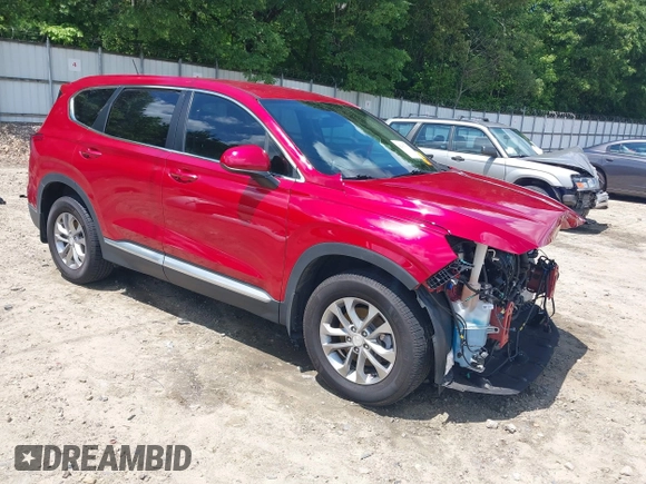 2020 Hyundai Santa Fe SE with VIN 5NMS23AD0LH154797, listed as a IAAI auction lot 42191317 with 80,526 mi miles and . Bid and sale history available at DreamBid. Image 1.