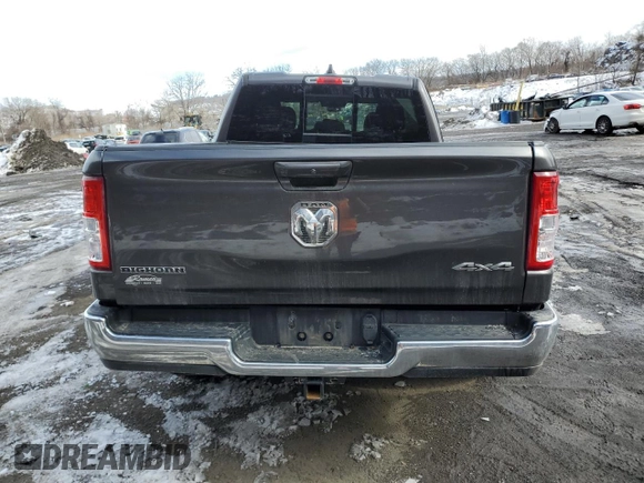 2021 Ram 1500 Big Horn with VIN 1C6RRFBGXMN561932, listed as a Copart auction lot 45969175 with 0 mi miles and Salvage Title. Bid and sale history available at carsss.com. Image 6.