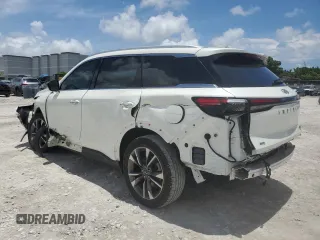 2024 Infiniti QX60 Luxe z VIN 5N1DL1FS4RC333428, wystawiony jako Copart lot #60544905 z przebiegiem 16 865 mil mil oraz Szkoda całkowita • Salvage title. Historia ofert i sprzedaży dostępna na DreamBid. Obrazek 2.