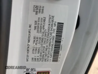 2021 Acura RDX w/Technology Package with VIN 5J8TC1H5XML010969, listed as a Copart auction lot 52365395 with 73,735 mi miles and Salvage Title. Bid and sale history available at carsss.com. Image 14.