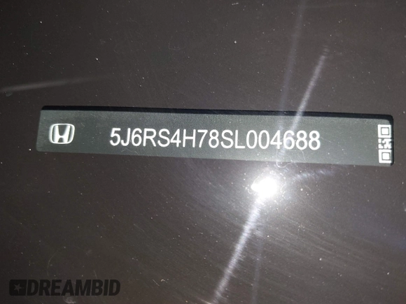 2025 Honda CR-V EX-L with VIN 5J6RS4H78SL004688, listed as a IAAI auction lot 41253158 with 5,018 mi miles and . Bid and sale history available at DreamBid. Image 17.