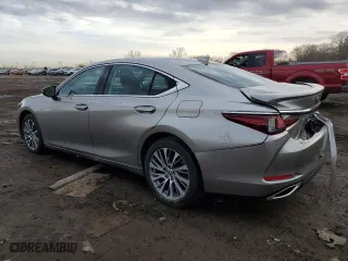 2019 Lexus ES with VIN 58ABZ1B13KU021015, listed as a Copart auction lot 49738615 with 25,636 mi miles and Salvage Title. Bid and sale history available at carsss.com. Image 2.