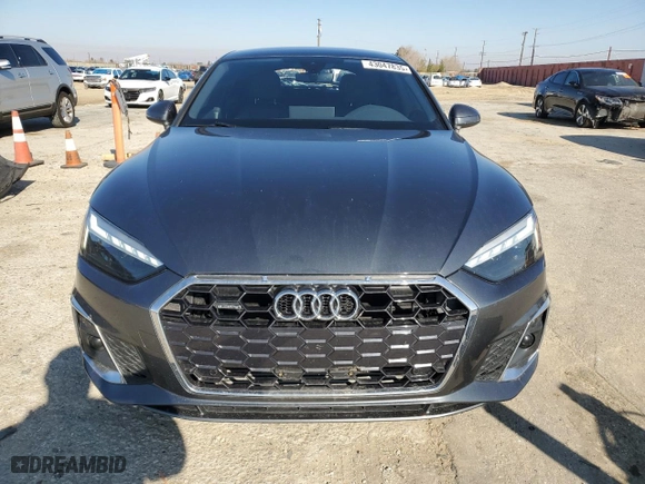 2023 Audi A5 Sportback S line Premium with VIN WAUDACF52PA046661, listed as a Copart auction lot 43047835 with NaN miles and Salvage Title. Bid and sale history available at carsss.com. Image 5.