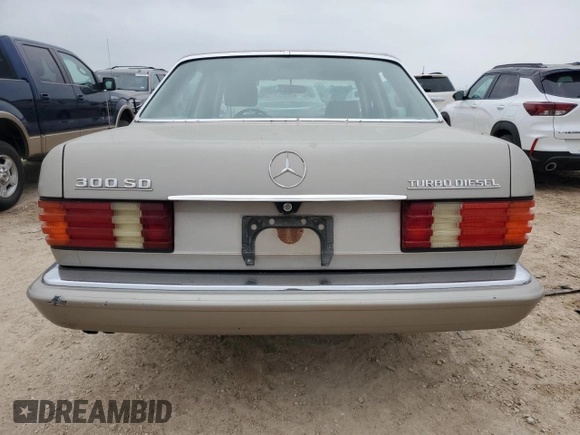 1984 Mercedes-Benz 300 with VIN WDBCB20B7EA028754, listed as a Copart auction lot 50339135 with 152,033 mi miles and Salvage Title. Bid and sale history available at DreamBid. Image 6.