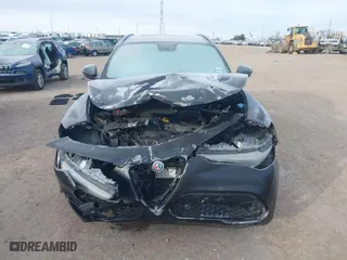 2018 Alfa Romeo Stelvio Ti Sport with VIN ZASFAKNN5J7B99778, listed as a IAAI auction lot 41257878 with 92,495 mi miles. Bid and sale history available at carsss.com. Image 12.
