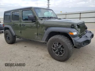 2023 Jeep Wrangler Sport S with VIN 1C4HJXDG4PW510259, listed as a Copart auction lot 45361515 with 26,162 mi miles and Salvage Title. Bid and sale history available at DreamBid. Image 4.