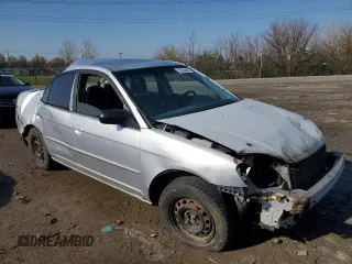 2002 Honda Civic LX with VIN 1HGES15522L074422, listed as a Copart auction lot 52536405 with Not Provided miles and Salvage Title. Bid and sale history available at DreamBid. Image 4.