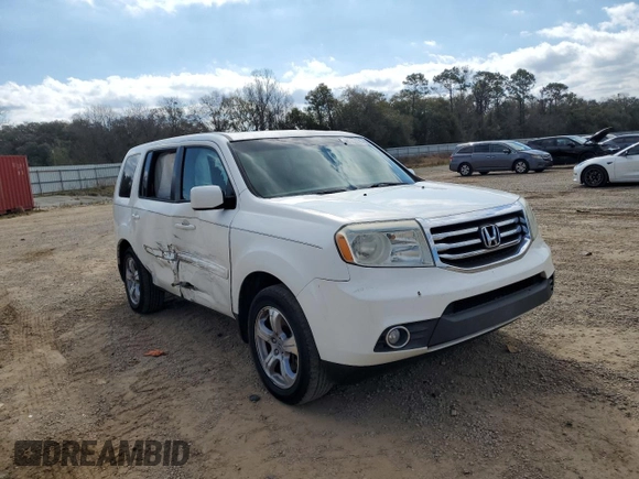2013 Honda Pilot EX-L with VIN 5FNYF3H56DB014981, listed as a Copart auction lot 48182055 with 222,663 mi miles and Salvage Title. Bid and sale history available at DreamBid. Image 4.