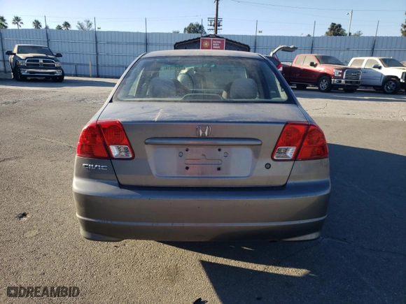 2005 Honda Civic Sdn VP SSRSv with VIN 2HGES16485H525232, listed as a Copart auction lot 77285314 with 255,252 mi miles and Clean Title. Bid and sale history available at carsss.com. Image 6.