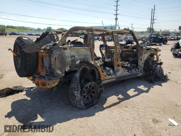 2022 Ford Bronco Raptor with VIN 1FMEE5JR2NLA51048, listed as a Copart auction lot 59994195 with Not provided miles and Salvage title. Bid and sale history available at DreamBid. Image 3.