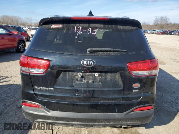 2018 Kia Sorento LX with VIN 5XYPG4A36JG350173, listed as a Copart auction lot 87311554 with 126,131 mi miles and Salvage Title. Bid and sale history available at carsss.com. Image 6.