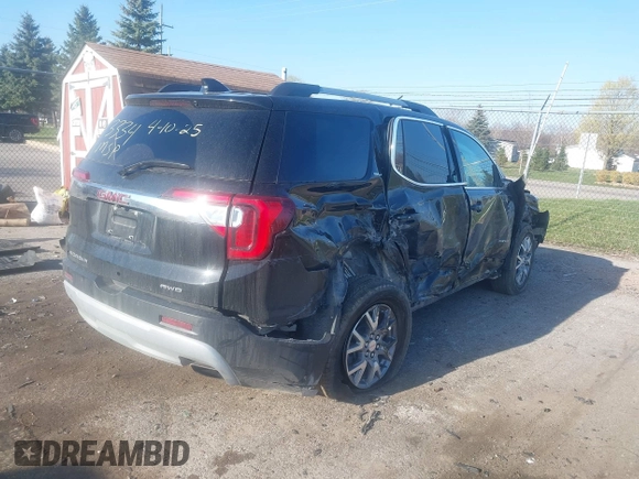 2022 GMC Acadia SLT with VIN 1GKKNULS3NZ113334, listed as a IAAI auction lot 42044885 with 51,480 mi miles and . Bid and sale history available at DreamBid. Image 4.