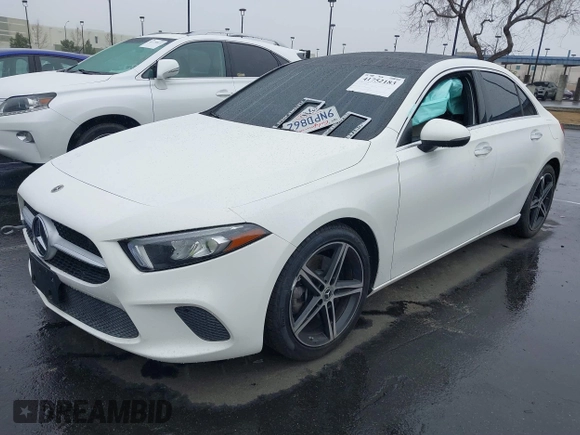 2021 Mercedes-Benz A 220 with VIN W1K3G4EB6MJ320200, listed as a IAAI auction lot 41752183 with 39,514 mi miles and . Bid and sale history available at DreamBid. Image 2.