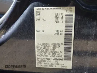2019 Nissan Altima 2.5 Platinum with VIN 1N4BL4FV1KC148496, listed as a IAAI auction lot 41767567 with 73,473 mi miles. Bid and sale history available at carsss.com. Image 9.