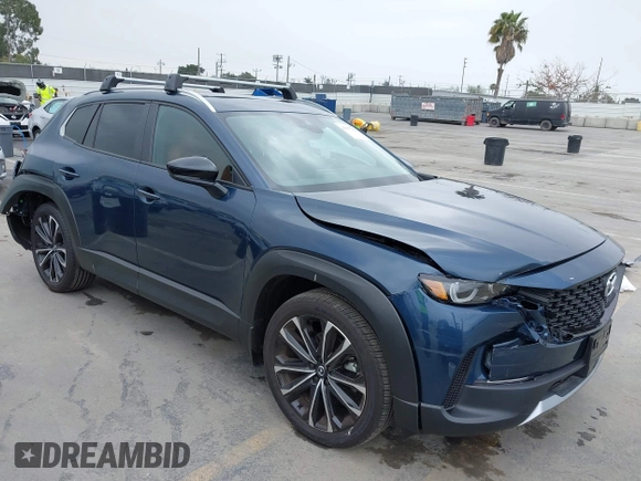2024 Mazda CX-50 2.5 Turbo with VIN 7MMVABXY1RN237106, listed as a IAAI auction lot 42117311 with 3,135 mi miles and . Bid and sale history available at DreamBid. Image 1.