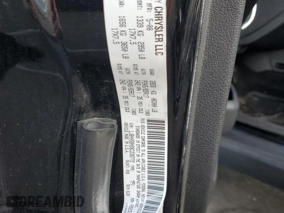 2008 Jeep Commander Limited with VIN 1J8HH58N98C236772, listed as a Copart auction lot 71042404 with 217,780 mi miles and Salvage title. Bid and sale history available at DreamBid. Image 13.