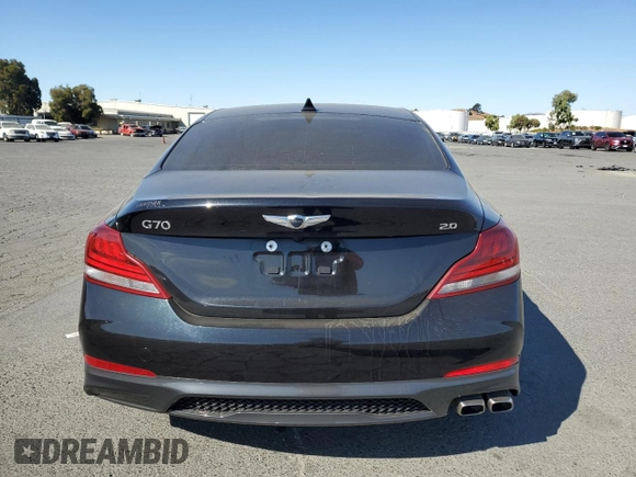 2020 Genesis G70 2.0T with VIN KMTG64LA6LU053311, listed as a Copart auction lot 71866084 with 37,754 mi miles and Salvage title. Bid and sale history available at DreamBid. Image 6.
