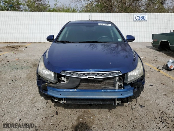 2012 Chevrolet Cruze LT w/1LT with VIN 1G1PF5SC6C7372383, listed as a Copart auction lot 51278675 with 139,228 mi miles and Salvage Title. Bid and sale history available at carsss.com. Image 5.
