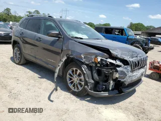 2020 Jeep Cherokee Lux with VIN 1C4PJLLXXLD510925, listed as a Copart auction lot 53616375 with 90,956 mi miles and Salvage title. Bid and sale history available at DreamBid. Image 4.