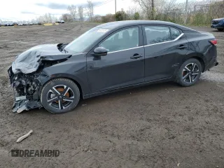 2024 Nissan Sentra SV z VIN 3N1AB8CV5RY250408, wystawiony jako Copart lot #54731125 z przebiegiem 19 223 mil mil oraz Szkoda całkowita • Salvage title. Historia ofert i sprzedaży dostępna na DreamBid. Obrazek 1.