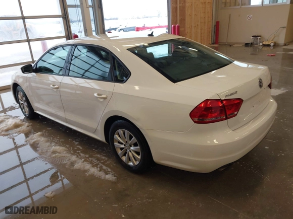 2012 Volkswagen Passat S w/Appearance with VIN 1VWAH7A35CC107902, listed as a IAAI auction lot 41243434 with 158,889 mi miles. Bid and sale history available at carsss.com. Image 3.
