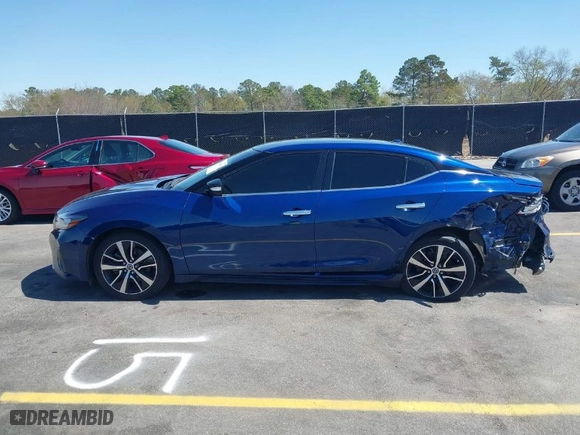 2021 Nissan Maxima SV with VIN 1N4AA6CV7MC507693, listed as a IAAI auction lot 41849176 with 107,951 mi miles. Bid and sale history available at carsss.com. Image 14.