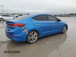2017 Hyundai Elantra Limited with VIN 5NPD84LFXHH115902, listed as a Copart auction lot 52031265 with 206,320 mi miles and Clean Title. Bid and sale history available at DreamBid. Image 3.