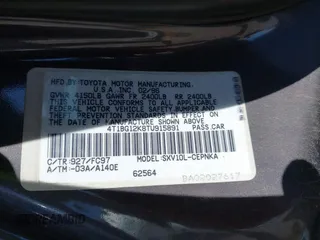 1996 Toyota Camry DX with VIN 4T1BG12K8TU915891, listed as a IAAI auction lot 41874731 with 57,564 mi miles. Bid and sale history available at carsss.com. Image 9.