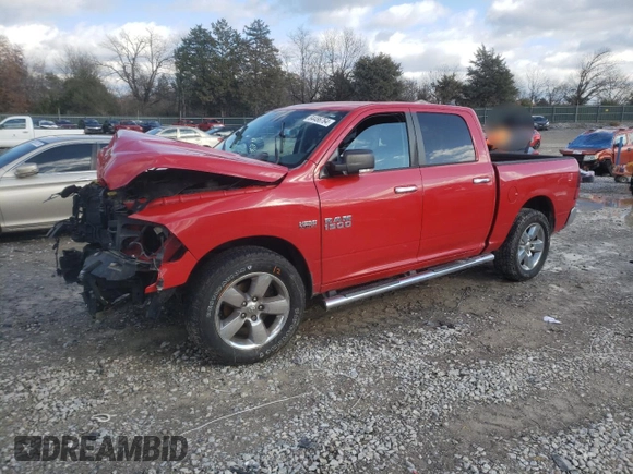 2015 Ram 1500 Big Horn with VIN 1C6RR6LT1FS542248, listed as a Copart auction lot 84486764 with 145,220 mi miles and Salvage title. Bid and sale history available at DreamBid. Image 1.
