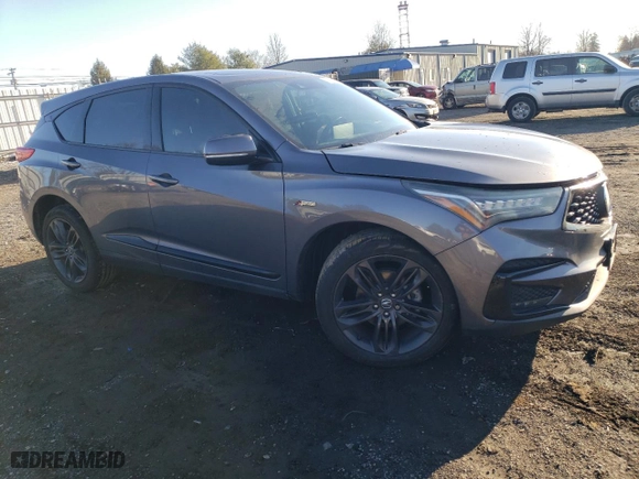 2019 Acura RDX w/A-Spec Pkg with VIN 5J8TC1H67KL006108, listed as a Copart auction lot 86778664 with 0 mi miles and Salvage Title. Bid and sale history available at carsss.com. Image 4.