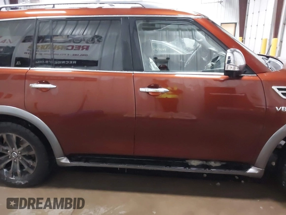 2017 Nissan Armada SV with VIN JN8AY2NC3H9502234, listed as a IAAI auction lot 41579070 with 92,439 mi miles and . Bid and sale history available at DreamBid. Image 13.