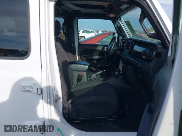 2022 Jeep Wrangler Unlimited Sport S with VIN 1C4HJXDN9NW154922, listed as a IAAI auction lot 41230408 with 35,187 mi miles. Bid and sale history available at carsss.com. Image 5.