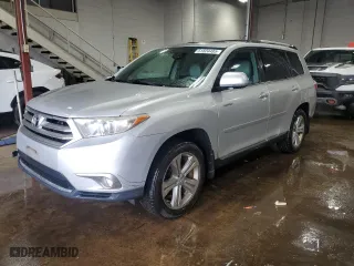2011 Toyota Highlander Limited with VIN 5TDDK3EH9BS057633, listed as a Copart auction lot 51824485 with 173,757 mi miles and Salvage Title. Bid and sale history available at carsss.com. Image 1.