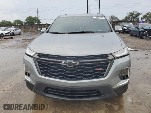 2023 Chevrolet Traverse RS z VIN 1GNERJKW1PJ145143, wystawiony jako Copart lot #73587744 z przebiegiem 6 278 mil mil oraz Szkoda całkowita • Salvage title. Historia ofert i sprzedaży dostępna na DreamBid. Obrazek 5.