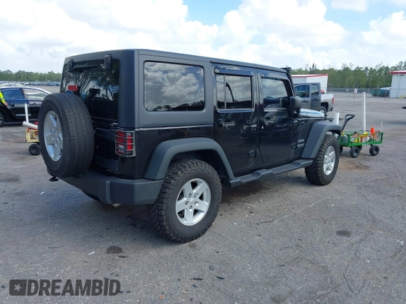 2016 Jeep Wrangler Unlimited Sport with VIN 1C4HJWDG3GL234653, listed as a IAAI auction lot 41931838 with 85,375 mi miles and . Bid and sale history available at DreamBid. Image 4.