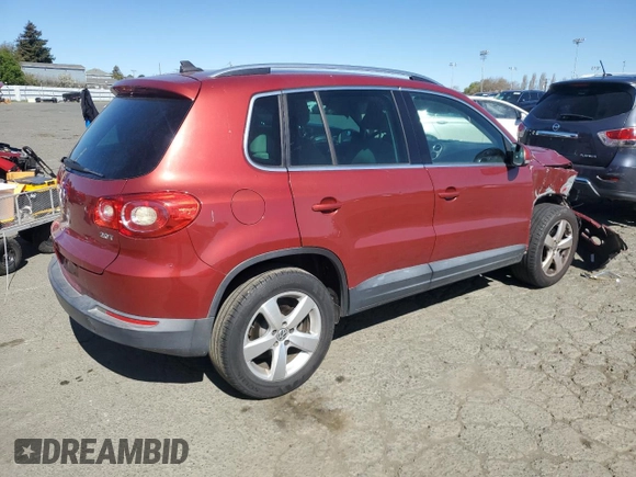 2010 Volkswagen Tiguan with VIN WVGAV9AX4AW003953, listed as a Copart auction lot 48369585 with 108,467 mi miles and Salvage Title. Bid and sale history available at DreamBid. Image 3.