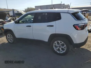 2025 Jeep Compass Sport with VIN 3C4NJDAN9ST508851, listed as a Copart auction lot 50844045 with 3,013 mi miles and Salvage title. Bid and sale history available at DreamBid. Image 2.
