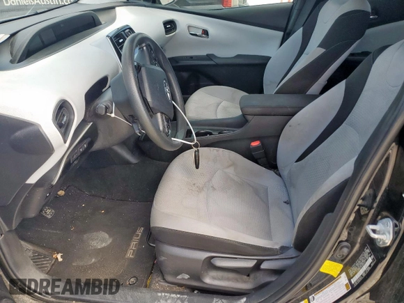 2019 Toyota Prius L Eco with VIN JTDKARFU0K3083516, listed as a Copart auction lot 59800495 with Not provided miles and Salvage title. Bid and sale history available at DreamBid. Image 7.